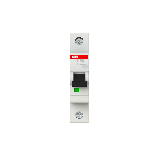 ABB DC jistič 50A, S201-B50, 1P, 12-72 VDC