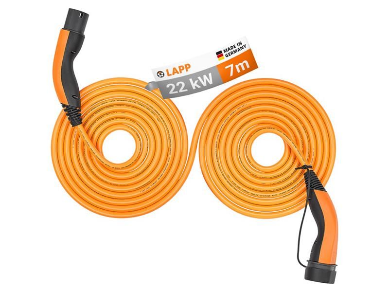Levně Kabel nabíjecí LAPP 75746 typ 2 22kW 32A 3 fáze 7m pro elektromobil