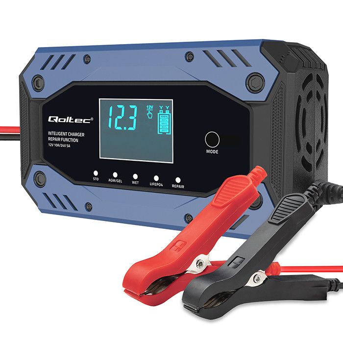 Nabíječka QOLTEC 52482 12V/10A, 24V/5A