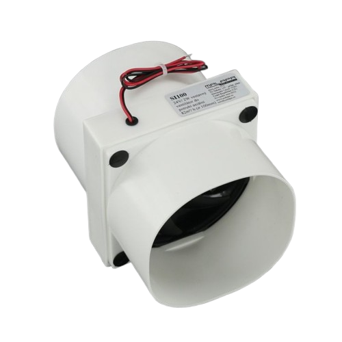 Levně MALAPA SI100 - 24 V/2 W vestavný ventilátor do potrubí axiální 82 m³/h (⌀ 100 mm)