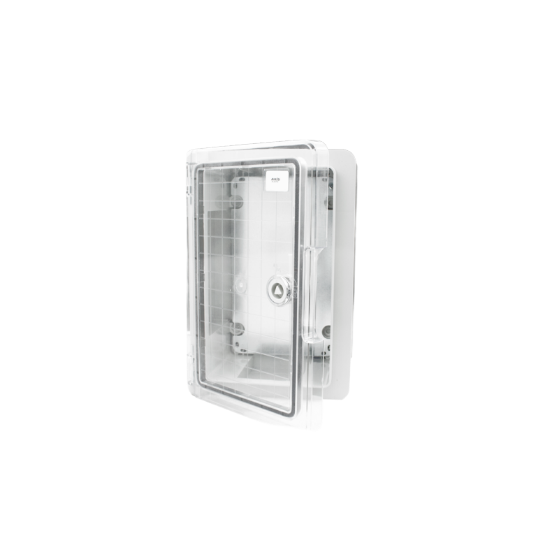 Skříň s montážním panelem, transparent, IP65