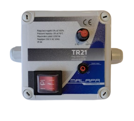 TR21 - regulátor napětí plynulý 230V, 2200W (s vývodkami)