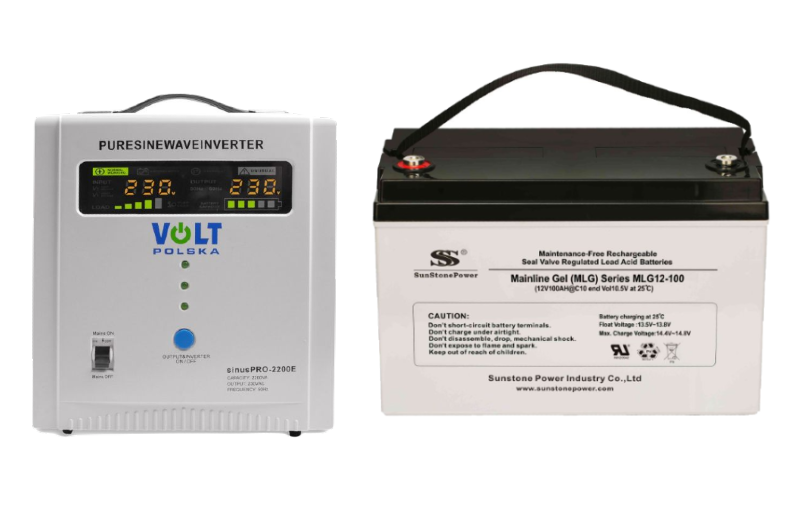 VSelektro Záložní zdroj 1600W, sinusPRO-2200E + AKU 100Ah