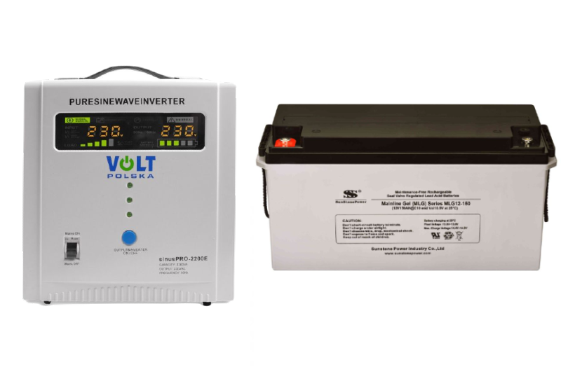 VSelektro Záložní zdroj 1600W, sinusPRO-2200E + AKU 150Ah