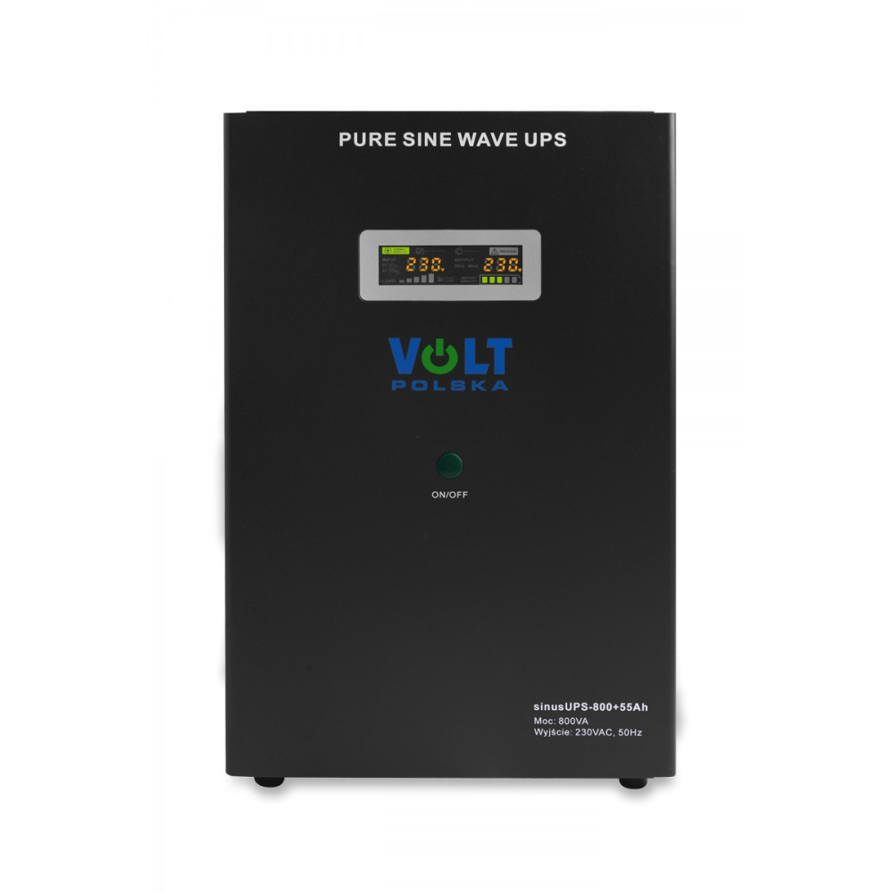 VOLT Záložní zdroj 500W, SINUS UPS 800, 55Ah - rozbaleno