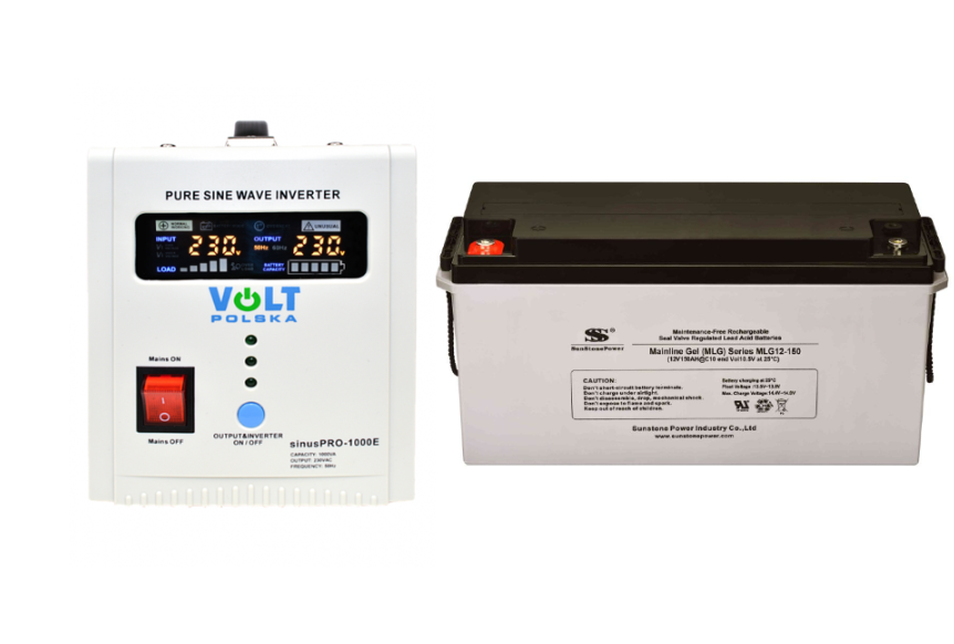 VSelektro Záložní zdroj 700W, sinusPRO-1000E + AKU 150Ah