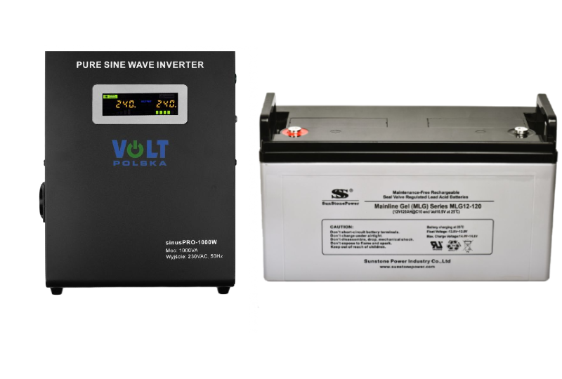 VOLT Záložní zdroj 700W, sinusPRO-1000W + AKU 120Ah